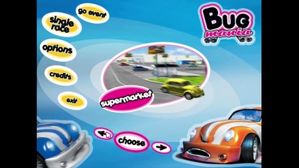 Bug Mania gameplay on City at night with sand-bug car