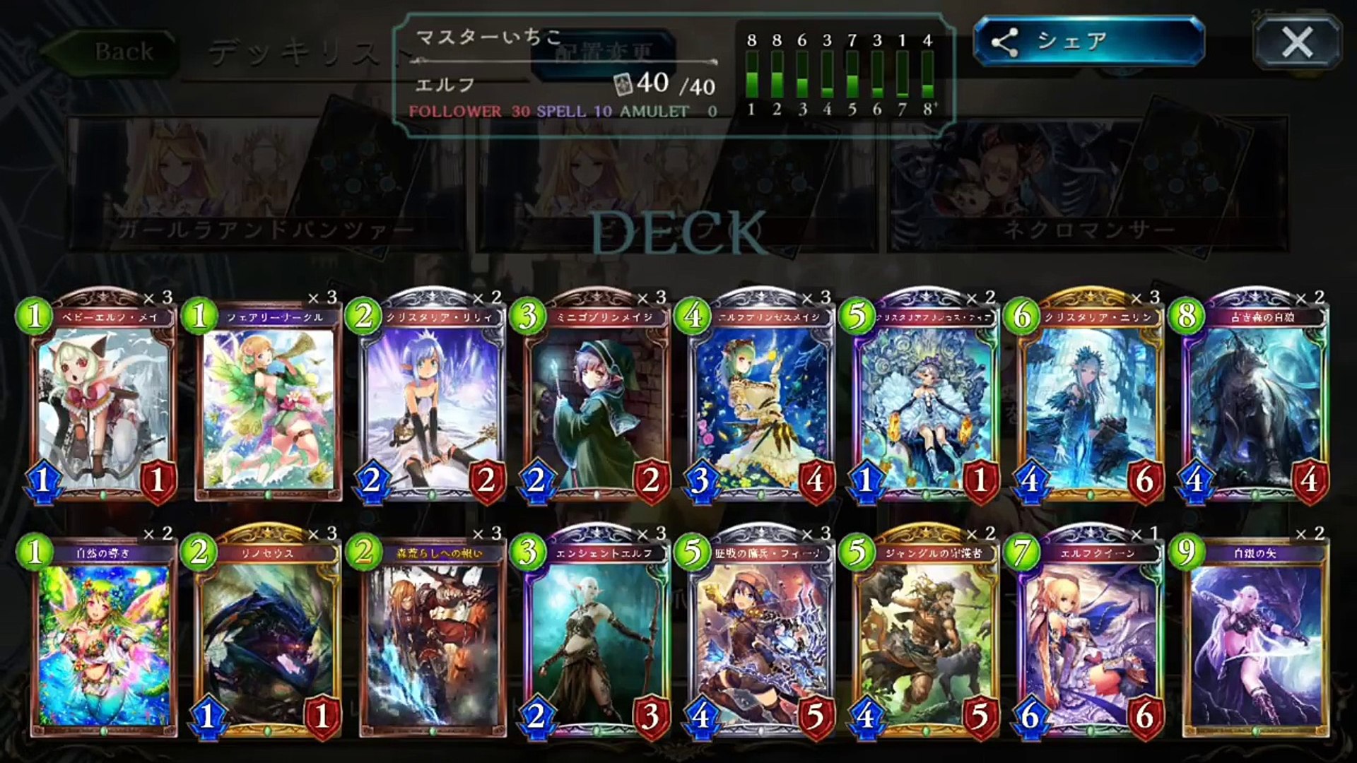 マスターランク一位はなんと白狼白銀otkエルフ さすがmaster一位強いわこれ シャドウバース Shadowverse Video Dailymotion