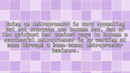 Home-Based Business Entrepreneur Working At Home