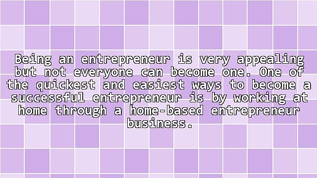 Home-Based Business Entrepreneur Working At Home