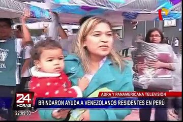 Panamericana Televisión y ADRA brindaron ayuda a venezolanos en el Perú