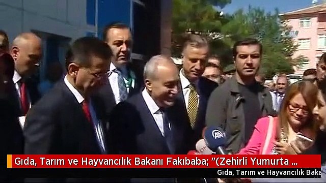 Gıda, Tarım ve Hayvancılık Bakanı Fakıbaba: (Zehirli Yumurta İddiası)şu Ana Kadar Fipronilli...