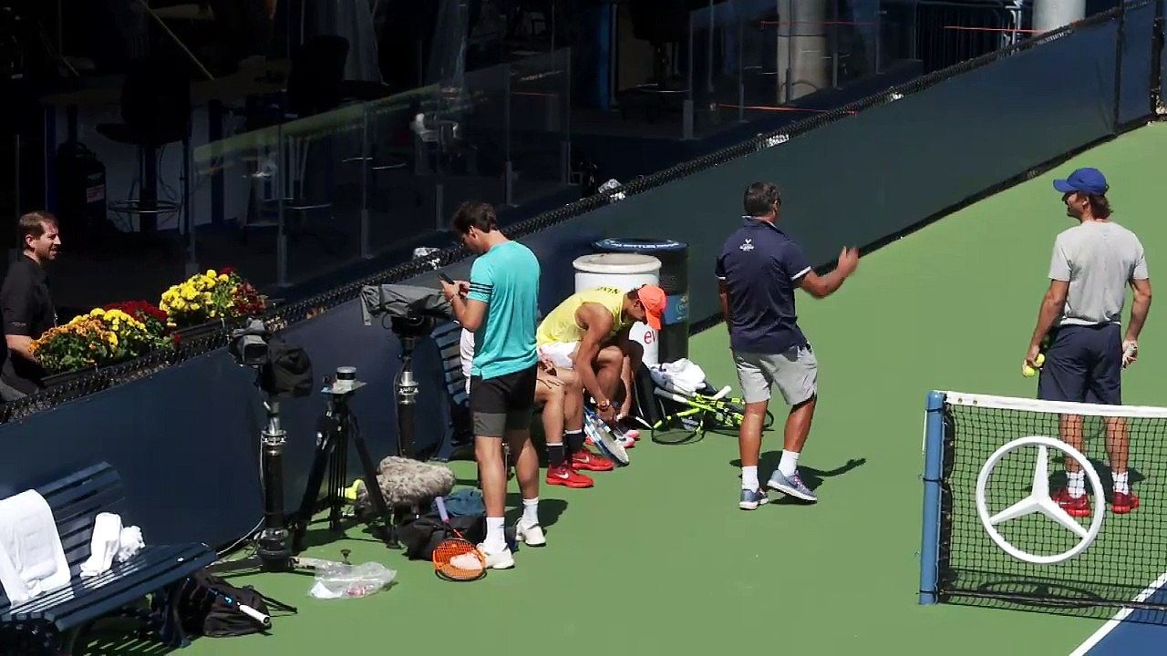 Rafael Nadal Practice at US Open, 30 Aug. 2017