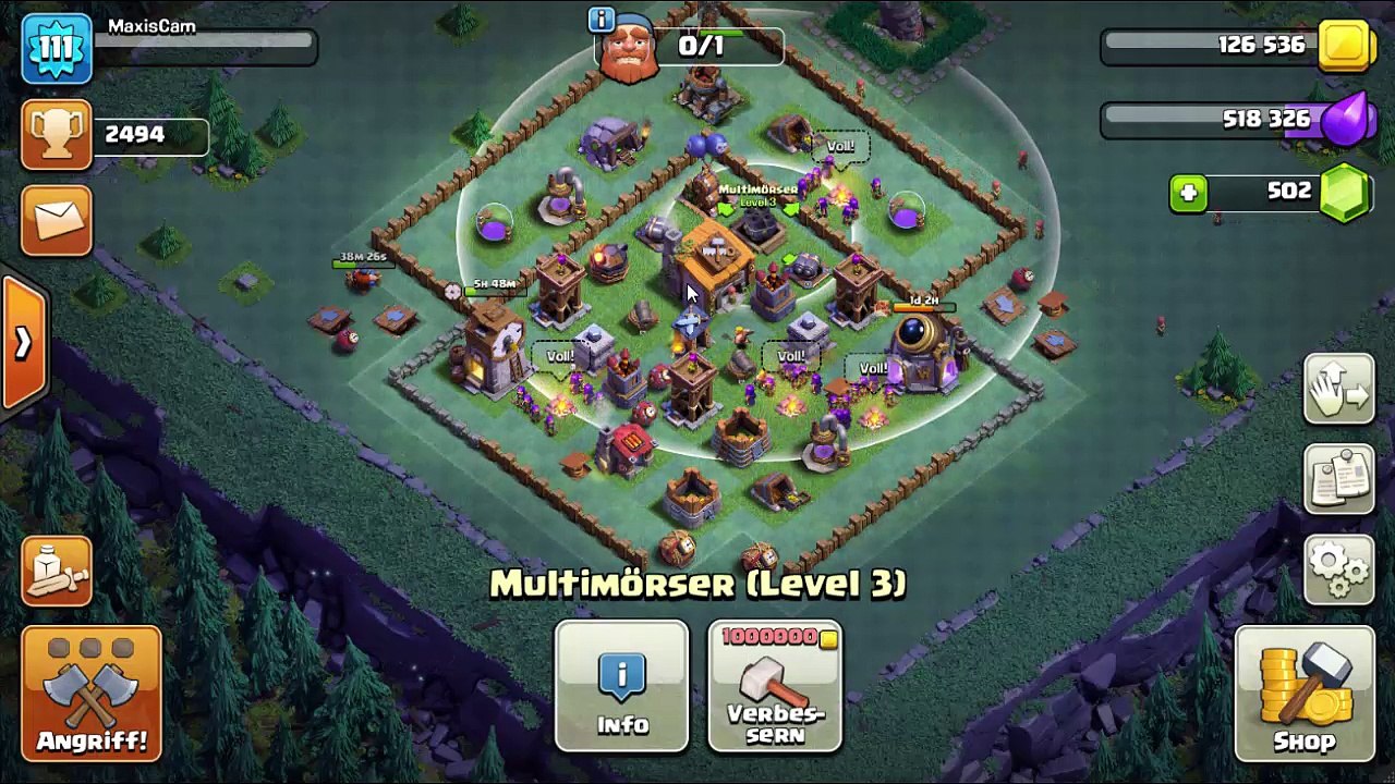 CLASH OF CLANS BAUARBEITERDORF VERBESSERN