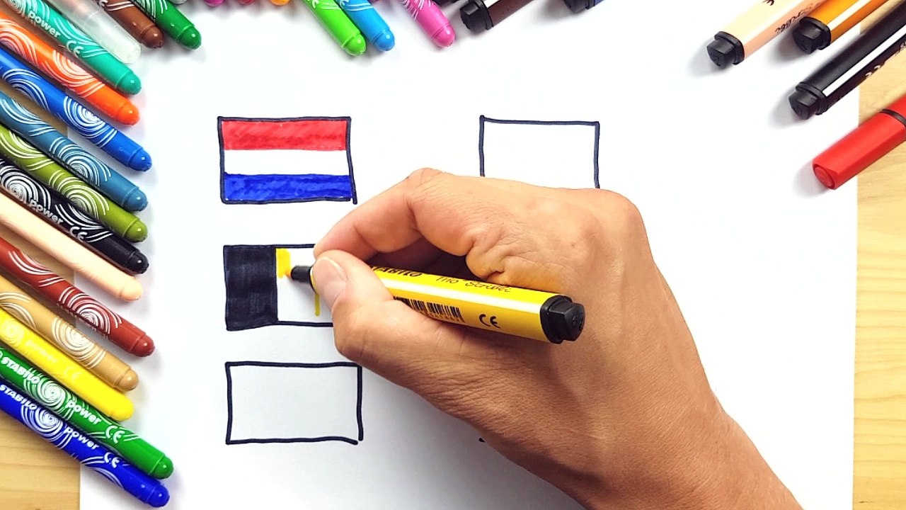 How to Draw flags of Europe Part 1 | Drawing for Kids | Colors for Kids