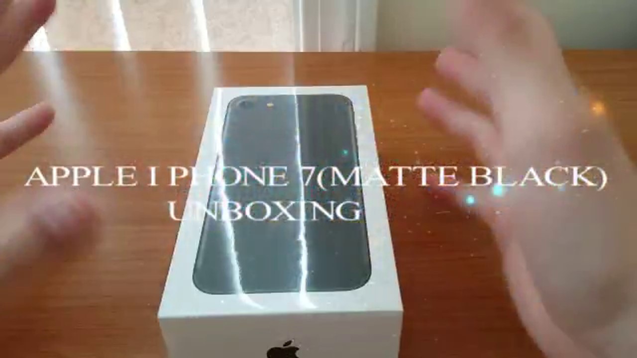 Apple Iphone7 (Matte black) Unboxing