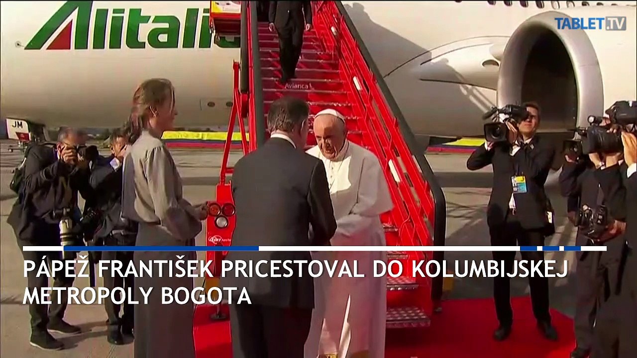 Pápež František pricestoval do Kolumbie
