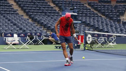 Rafael Nadal's practice at USO, 6 Sept. 2017