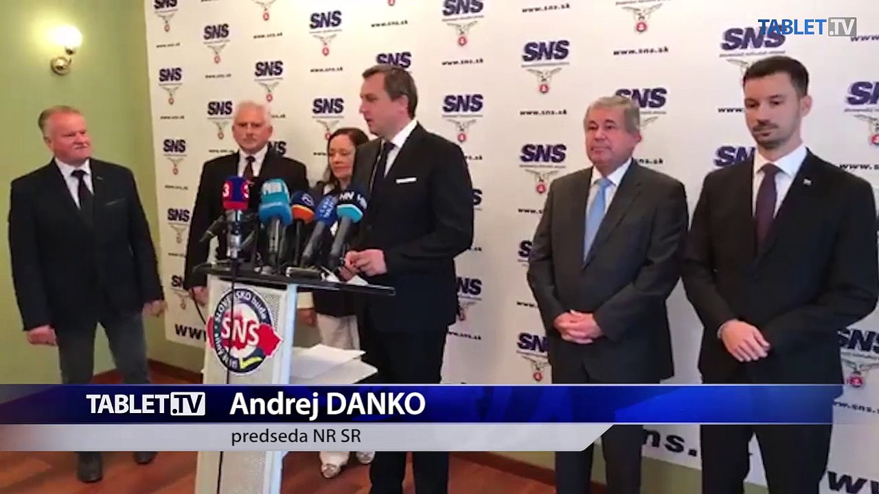 ZÁZNAM: A. DANKO: O postoji SNS k odvolávaniu Richtera budeme ešte diskutovať