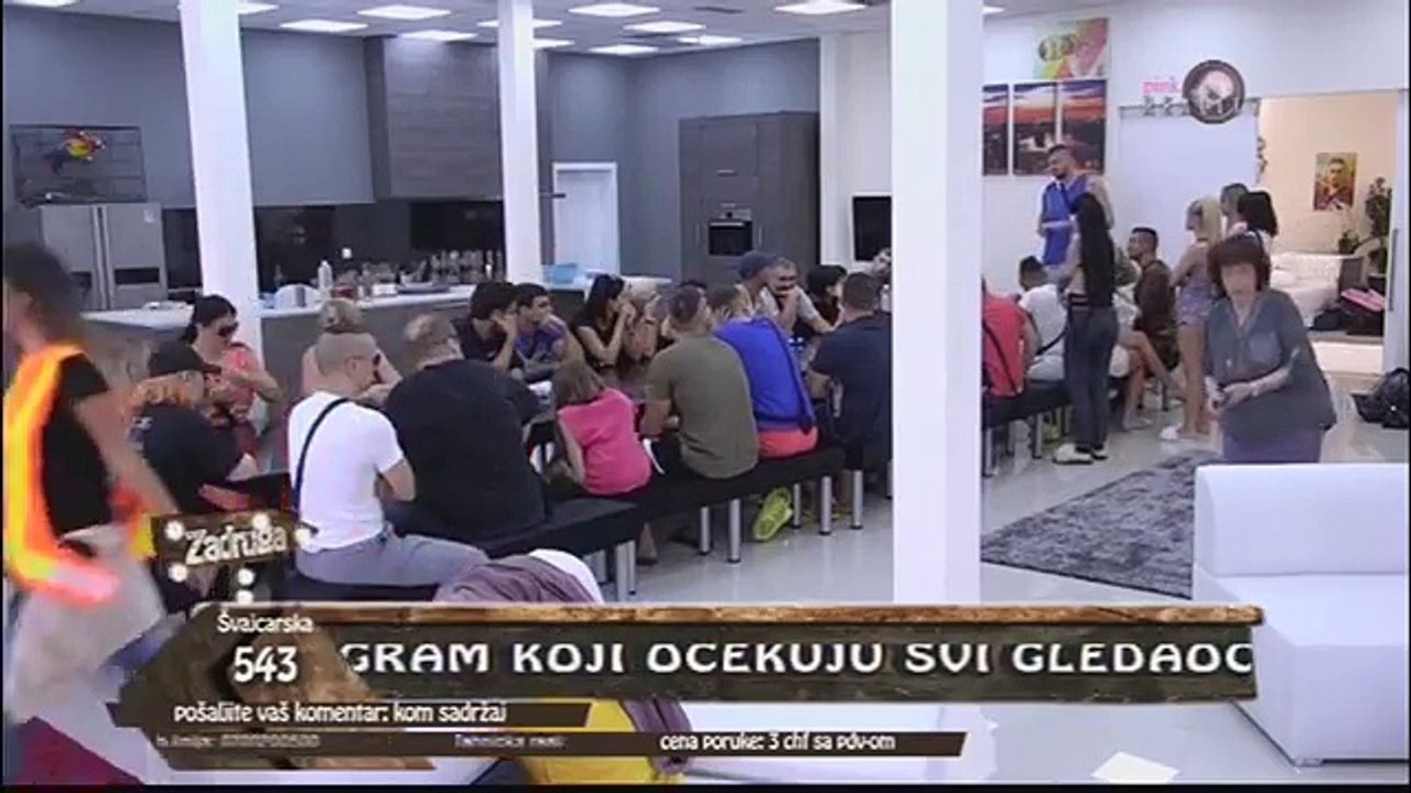 Zadruga - Čitanje prvog pisma Velikog Šefa - 06.09.2017