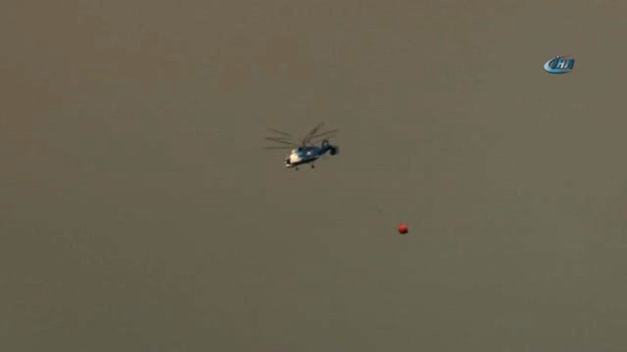 Antalya'daki Yangını Söndürme Çalışmaları Devam Ediyor