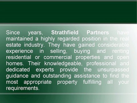 Strathfield Partners – For the Best Guidance and Assistance in Buying and Selling a Property