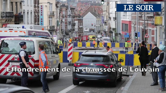 Effondrement sur la Chaussée de Louvain à Saint-Josse