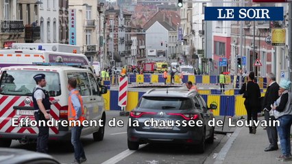 Effondrement sur la Chaussée de Louvain à Saint-Josse