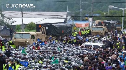 Protestas contra el escudo antimisiles THAAD