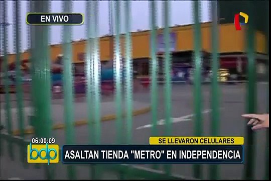 Roban tienda de celulares en conocido supermercado de Independencia