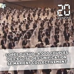 Corée du Sud: 4.000 couples de l’Eglise de l’unification se marient collectivement