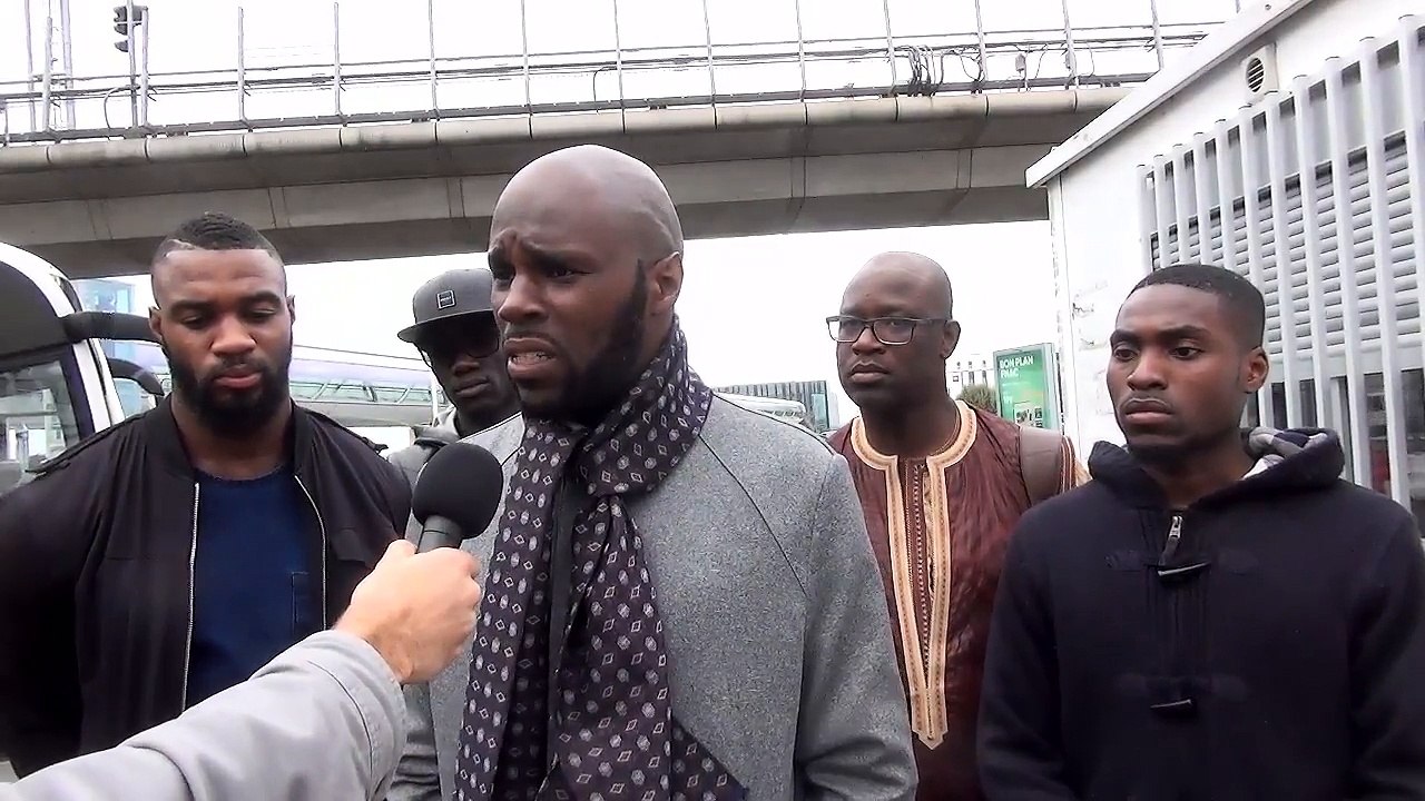 Interview de Kemi Seba, à son arrivée à Orly
