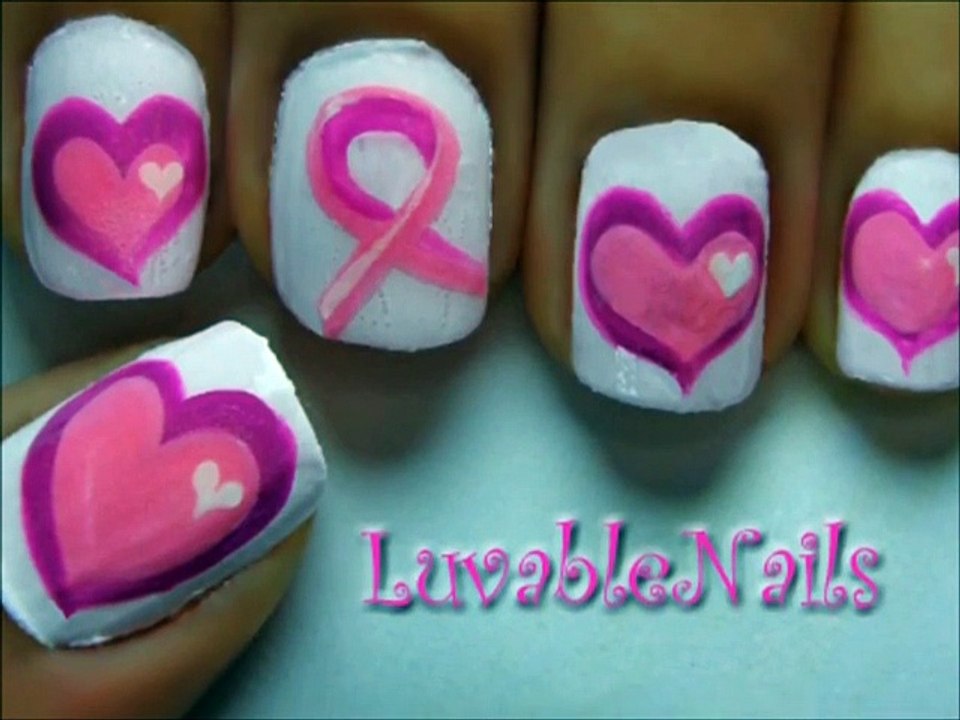 Valentines Day Heart Nail Art Tutorial - Valentines Day Nails for Valentines Day Nail Art Valentines Day nail designs 3