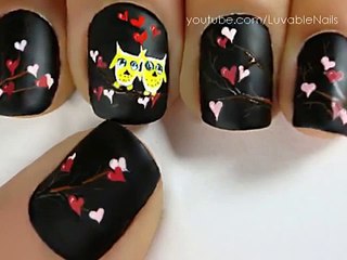 Valentines Day Heart Nail Art Tutorial - Valentines Day Nails for Valentines Day Nail Art Valentines Day nail designs(2)