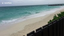 British tourist captures calm before Irma in Turks and Caicos Islands