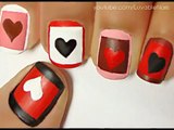 Valentines Day Heart Nail Art Tutorial - Valentines Day Nails for Valentines Day Nail Art Valentines Day nail designs