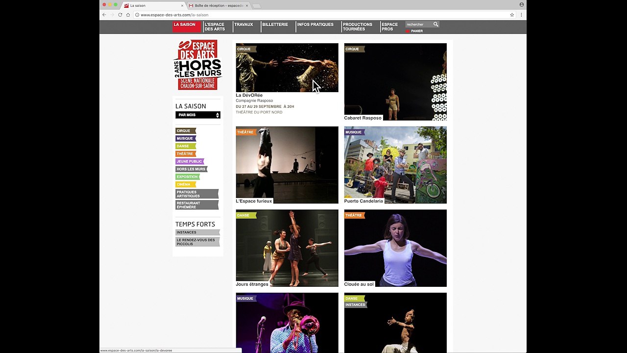 Tutoriel : Covoiturage sur espace-des-arts.com