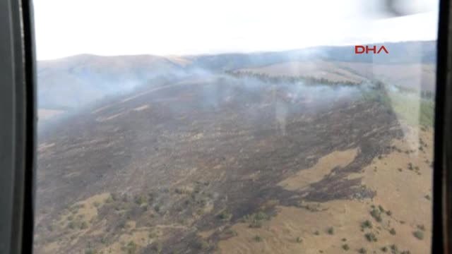 Erzurum Vali Azizoğlu Yangın Bölgesinde