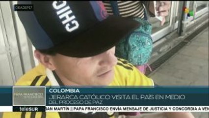 Colombianos albergan grandes esperanzas de paz en visita papal