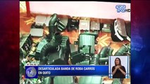 Desarticulan banda de roba carros en Quito