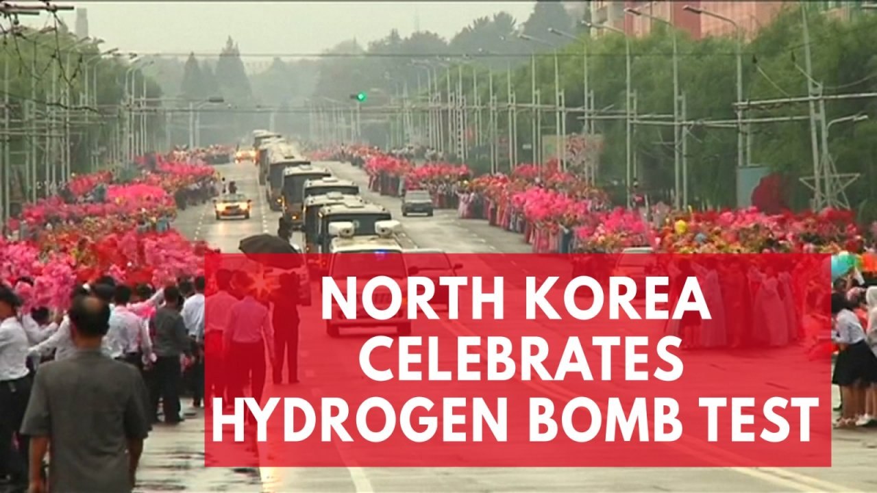 North Korean residents celebrate scientists aft...
