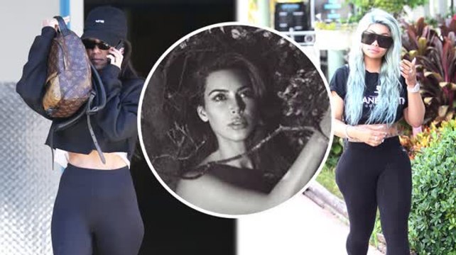 Kourtney Covers Up, Kim Goes Nude, Blac Chyna Goes South