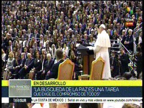 Papa Francisco desde Colombia: No están solos, están presentes en mis oraciones