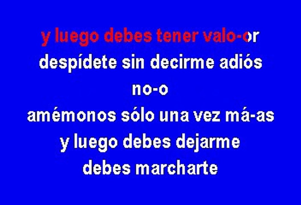 Maria Jose - Este Amor No Se Toca (Karaoke)