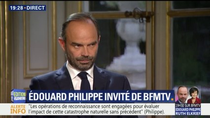 Ouragan Irma: Edouard Philippe en appelle à la "mobilisation de l'ensemble du pays"