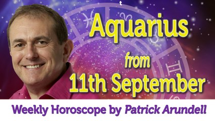 Aquarius Weekly Horoscope from 11th September - 18th September 2017