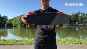 This tiny electric skateboard is perfect for getting you around town