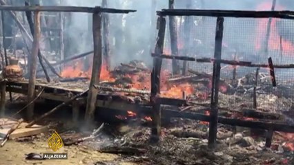 Conflicting claims over arsons in Myanmar’s Rakhine