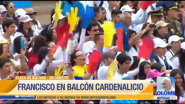 Papa Francisco invitó a los jóvenes colombianos a soñar y a no tenerle miedo al futuro