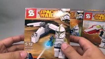 LY Star Wars Clone et le capitaine deurapswip Mini Fighter Mini Figures officiers assemblés en revue lego starwars knockoff