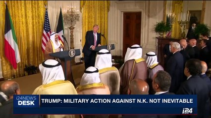 i24NEWS DESK | Trump: military action against N.K. not inevitable | Thursday, September 7th 2017