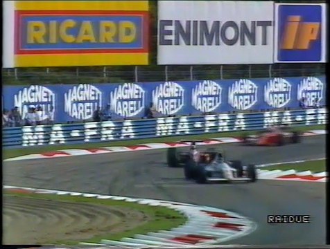 Gran Premio d'Italia 1990: Sorpasso di De Cesaris ad Alboreto con ostacolamento per Prost