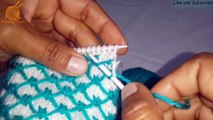 Color color color diseño Doble fácil en en tejido de punto estrella puntada suéter Hindi |