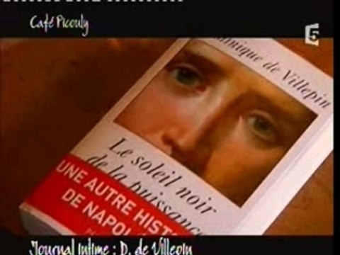 Villepin 2 novembre 2007 France 5 Café Picouly