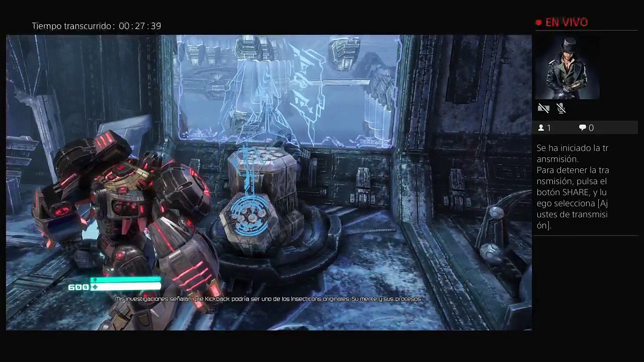 Transmisión de PS4 TRANSFORMERS LA CAIDA DE CIBERTRON (315)