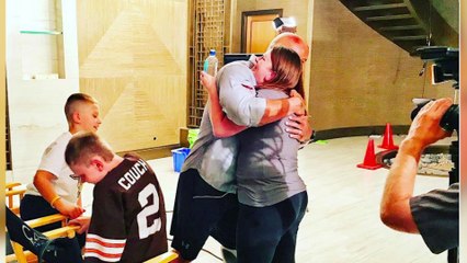 The Rock Meets 10-year-old Who Saved Brother Thanks to 'SAN ANDREAS'