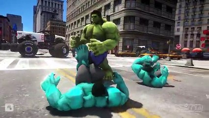 THE INCREDIBLE HULK ARMY COLORS FORMS VS T-REX DINOSAUR ARMY FULL COLOR - EPIC BATTLE!