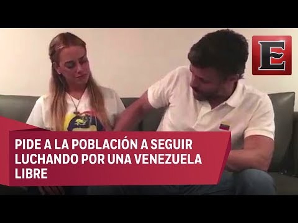 Leopoldo López confirma el embarazo de su esposa Lilian Tintori