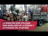 Profepa dona materias primas forestales a la Sedena