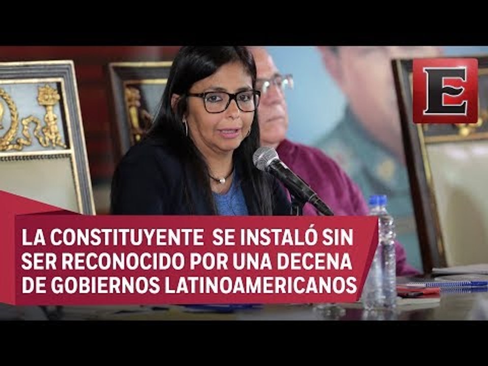 Delcy Rodríguez al mando de la Asamblea Constituyente en Venezuela